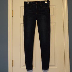 Dark Wash High-Waisted Blue Jeggings